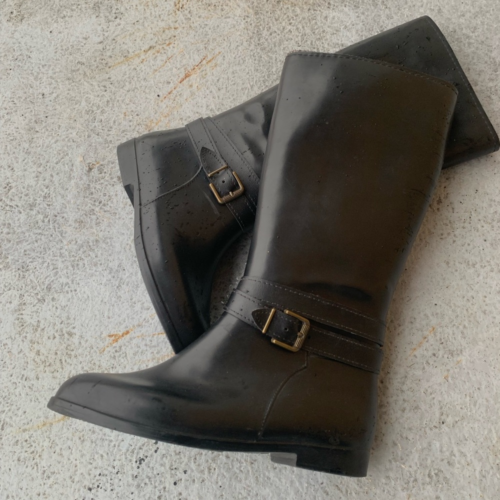 Vintage Black Women's Rain Boots